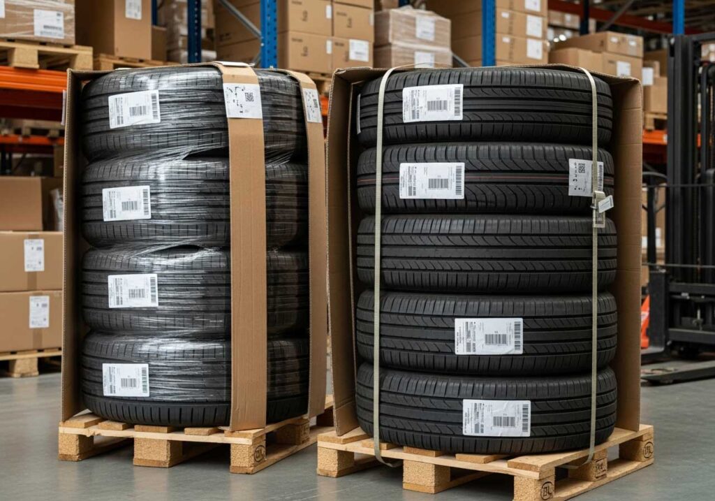 Versand von Reifen