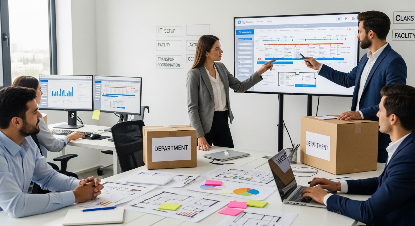 Ein reibungsloser Firmenumzug dank professionellem Projektmanagement