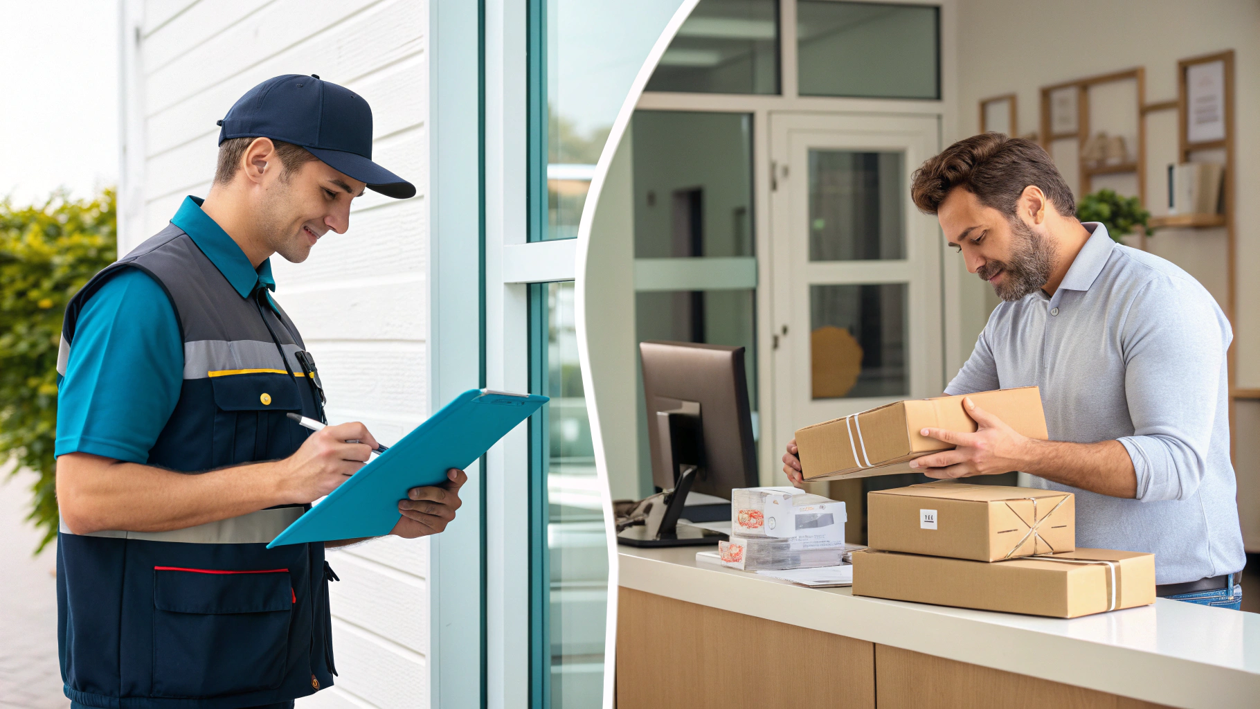 Kurier-vs-Paketdienst