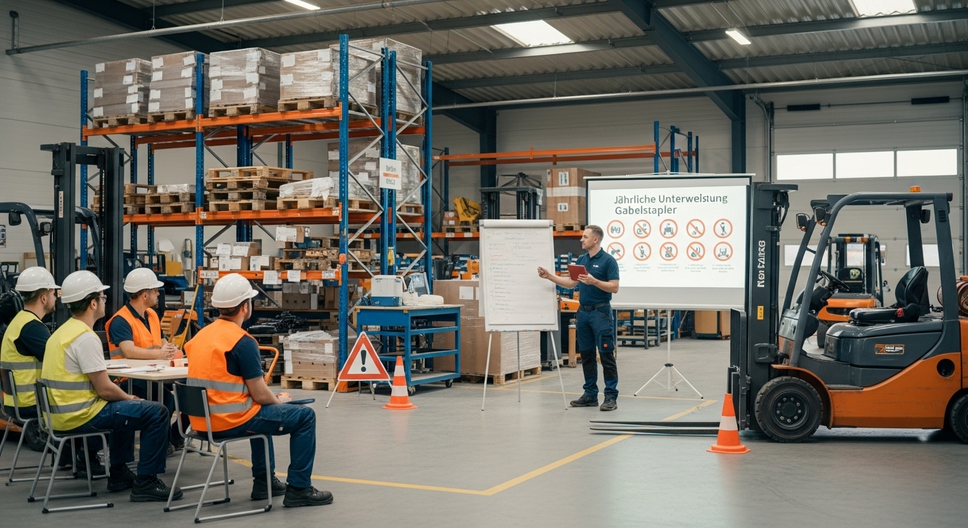 Jährliche Unterweisung Gabelstapler