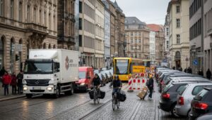 Dresden: Verkehrsprobleme für Kuriere in der Innenstadt