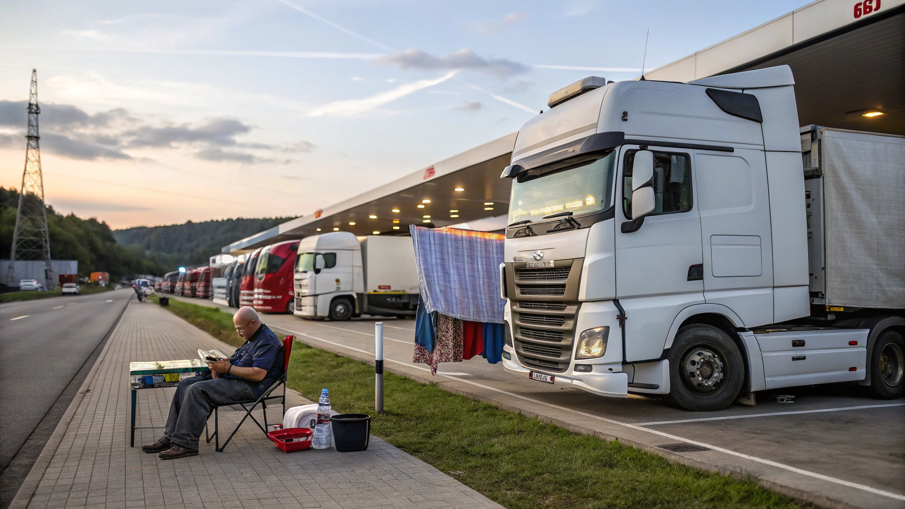 Leben im LKW: Stehzeiten am Wochenende im Fokus