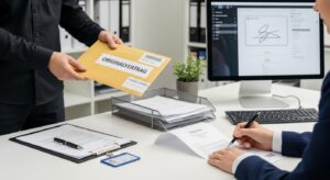 Sicherer Versand von Originaldokumenten und Verträgen.