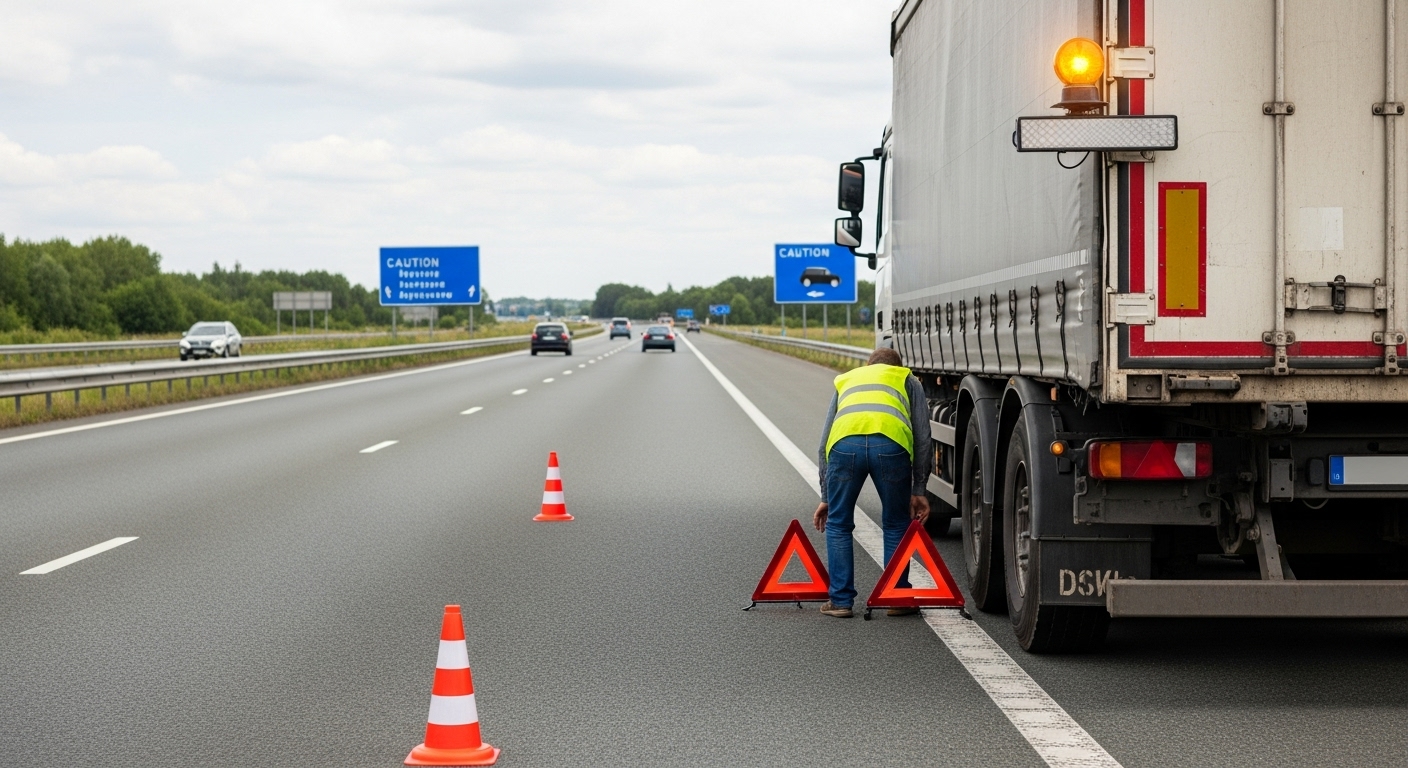 Sicherheit bei LKW-Pannen