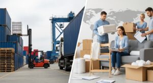 Spedition oder Umzugsfirma