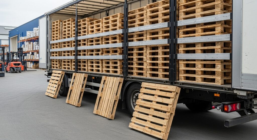 Elegantes Wie Viele Paletten Passen In Einen Lkw Fotos