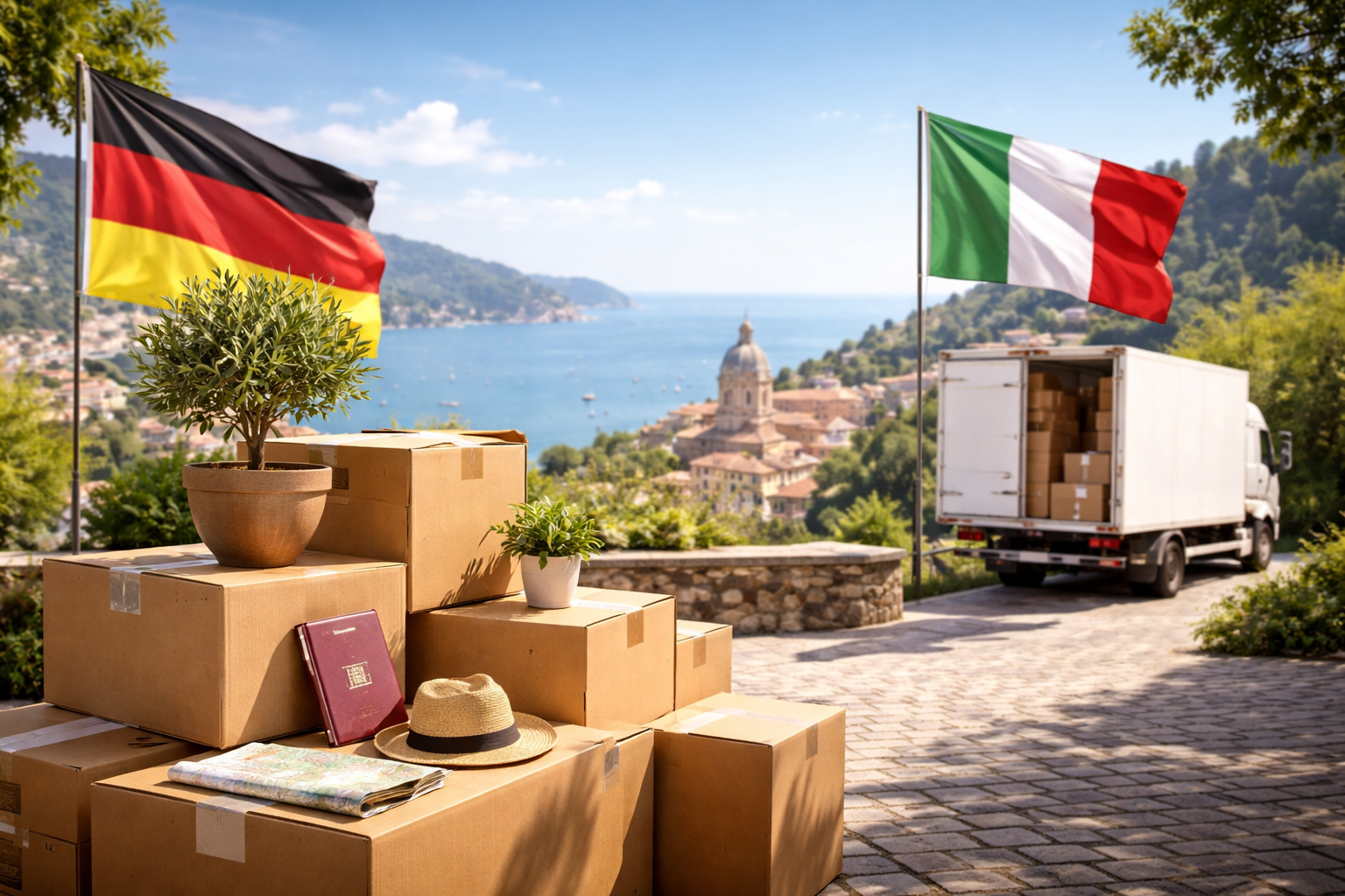 Umzug von Deutschland nach Italien leicht gemacht
