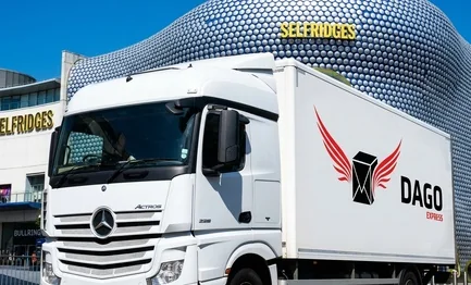 Coursier express Birmingham – camion DAGO Express