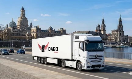 Coursier express Dresden – camion DAGO Express