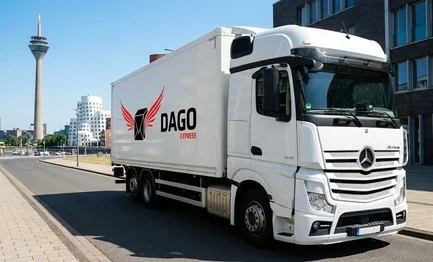 Coursier express Duesseldorf – camion DAGO Express