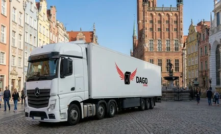 Coursier express Gdansk – camion DAGO Express