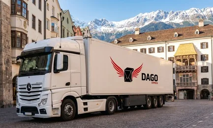 Coursier express Innsbruck – camion DAGO Express