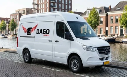 DAGO Express koeriersdienst sprinter bestelwagen in Alphen aan den Rijn