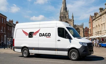 DAGO Express koeriersdienst sprinter bestelwagen in Enschede