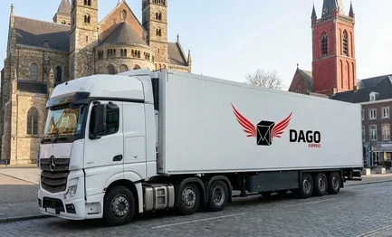 DAGO Express transportbedrijf vrachtwagen in Maastricht