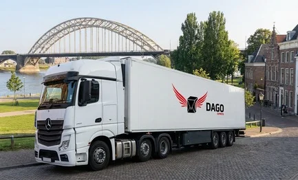 DAGO Express transportbedrijf vrachtwagen in Nijmegen
