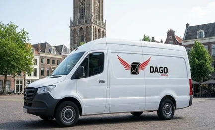 DAGO Express koeriersdienst sprinter bestelwagen in Utrecht