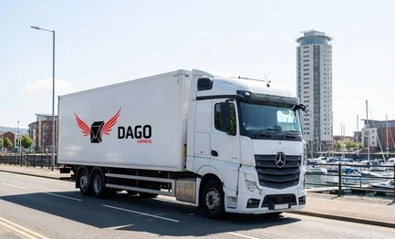 Coursier express Swansea – camion DAGO Express