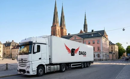 Coursier express Uppsala – camion DAGO Express