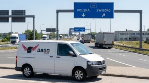 DAGO Express Sprinter mit Smart Tacho 2 an der deutsch-polnischen Grenze