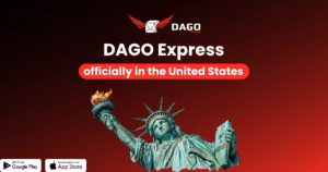 DAGO Express officially in the United States — Statue of Liberty hero card