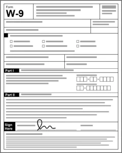 IRS Form W-9 for independent contractors in the USA